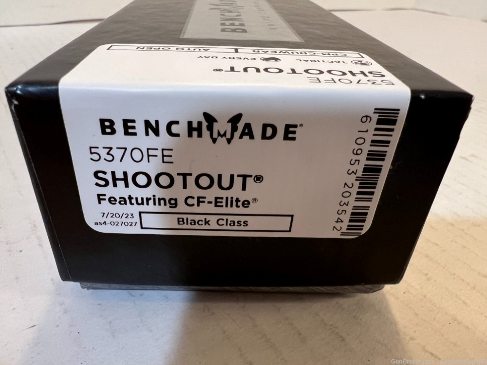 Benchmade 5370FE Shootout OTF AUTO CPM-CruWear Flat Earth Tanto Blade #17-img-4