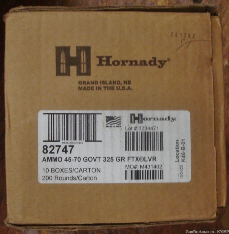 40 HORNADY 45-70 GOVT 325 grain FTX LEVERevolution ammunition 82747-img-4