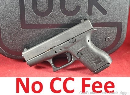  Glock G42 UI4250201 Black Single Stack .380ACP 3.39" 6+1 2Mags-img-0