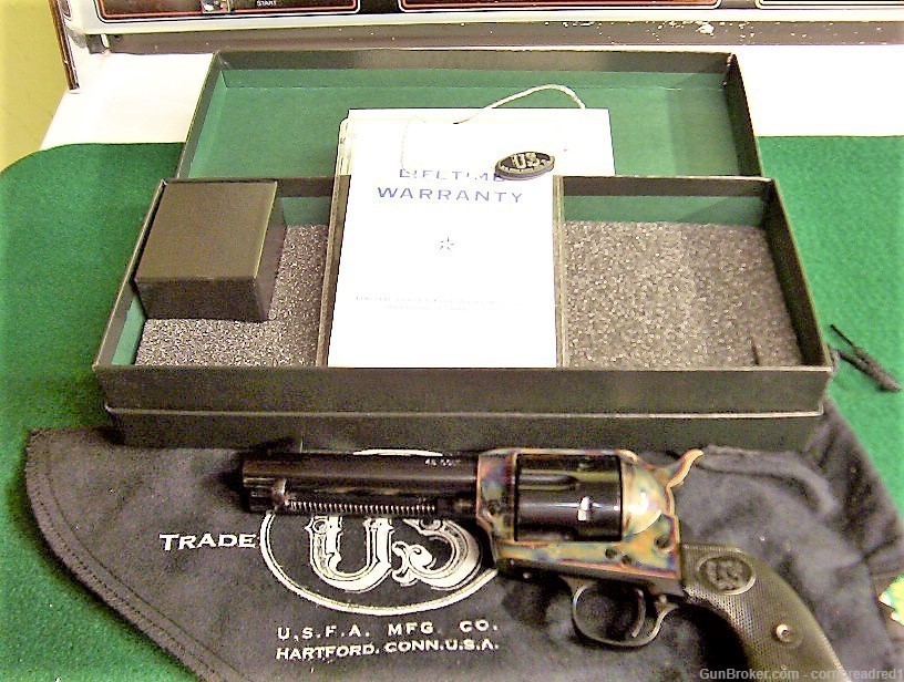 USFA COLLECTORS GRADE SINGLE ACTION ARMY FINISHED BY DOUG TURNBULL 45 COLT-img-42