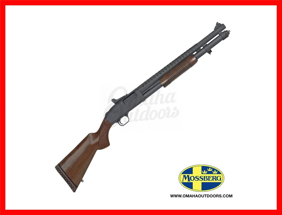 Mossberg 590A1 Retrograde Pump Shotgun 12 Gauge 8 RD 20" Walnut Stock 51665-img-0