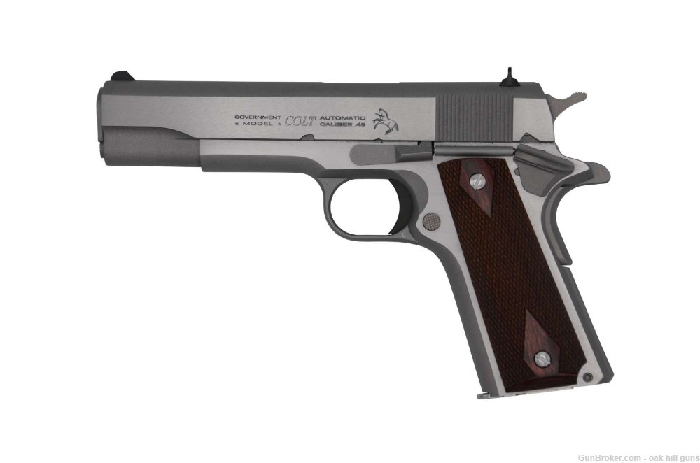 Colt 1911 Classic Government .45 acp SS Rosewood 5" O1911CSS *NEW*-img-1