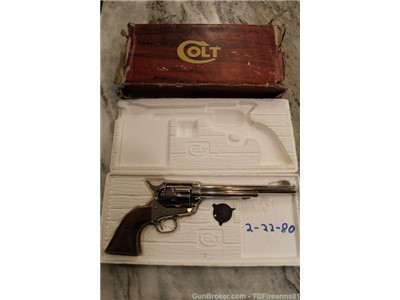 Colt Single Action Army SAA .45 lc 7.5" 3rd gen mfg 1978 w/ original box