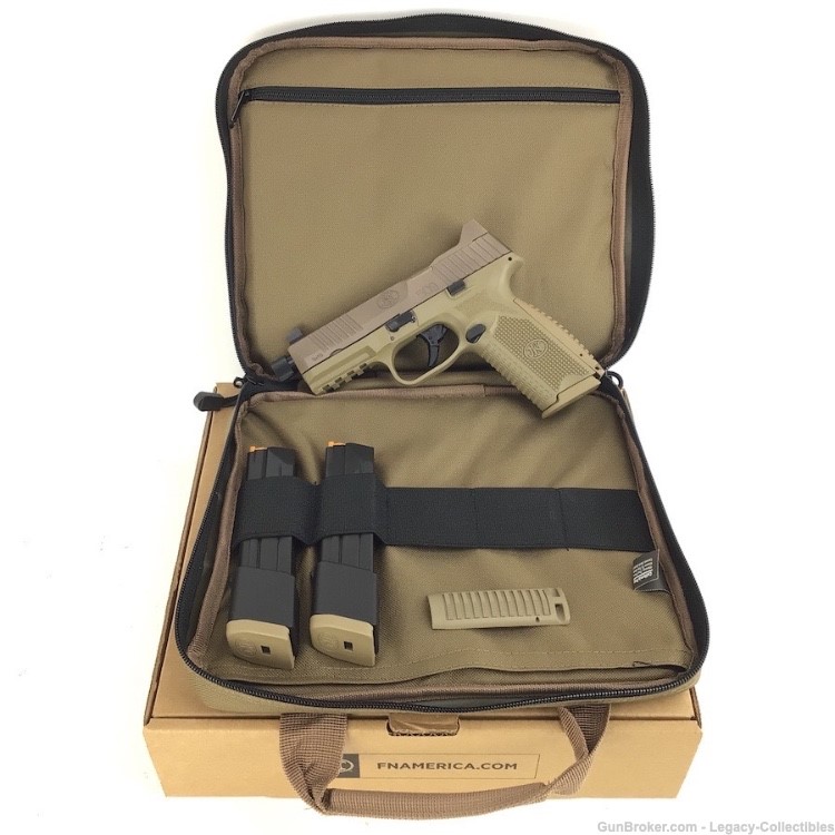 NIB FN 509 Tactical Unfired 9mm Desert Sand Handgun-Case-Extras-img-1