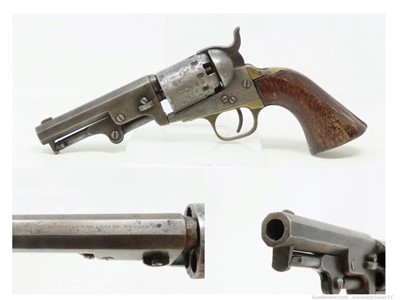 c1861 Antique MANHATTAN .36 Percussion “NAVY” Revolver CIVIL WAR WILD WEST