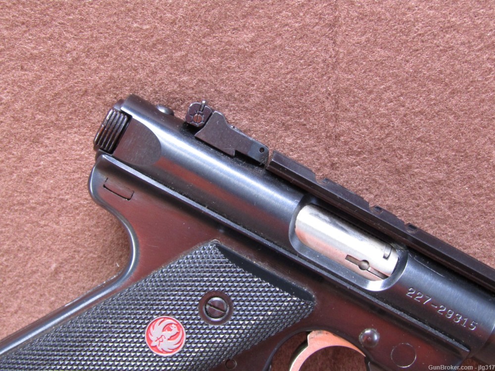 Ruger Mark III Target 22 LR Semi Auto Pistol Thumb Safety Loaded Indicator -img-3