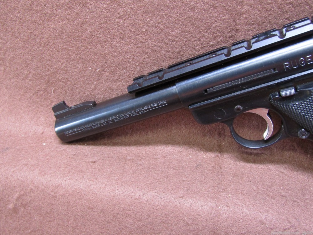 Ruger Mark III Target 22 LR Semi Auto Pistol Thumb Safety Loaded Indicator -img-14
