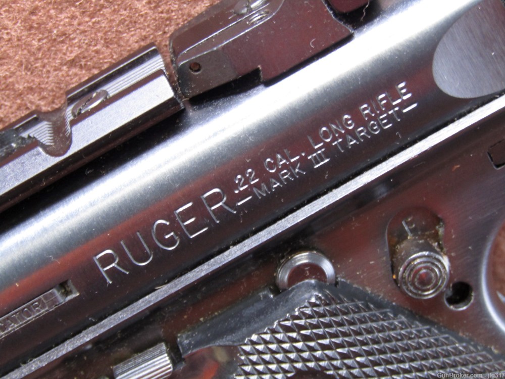 Ruger Mark III Target 22 LR Semi Auto Pistol Thumb Safety Loaded Indicator -img-12