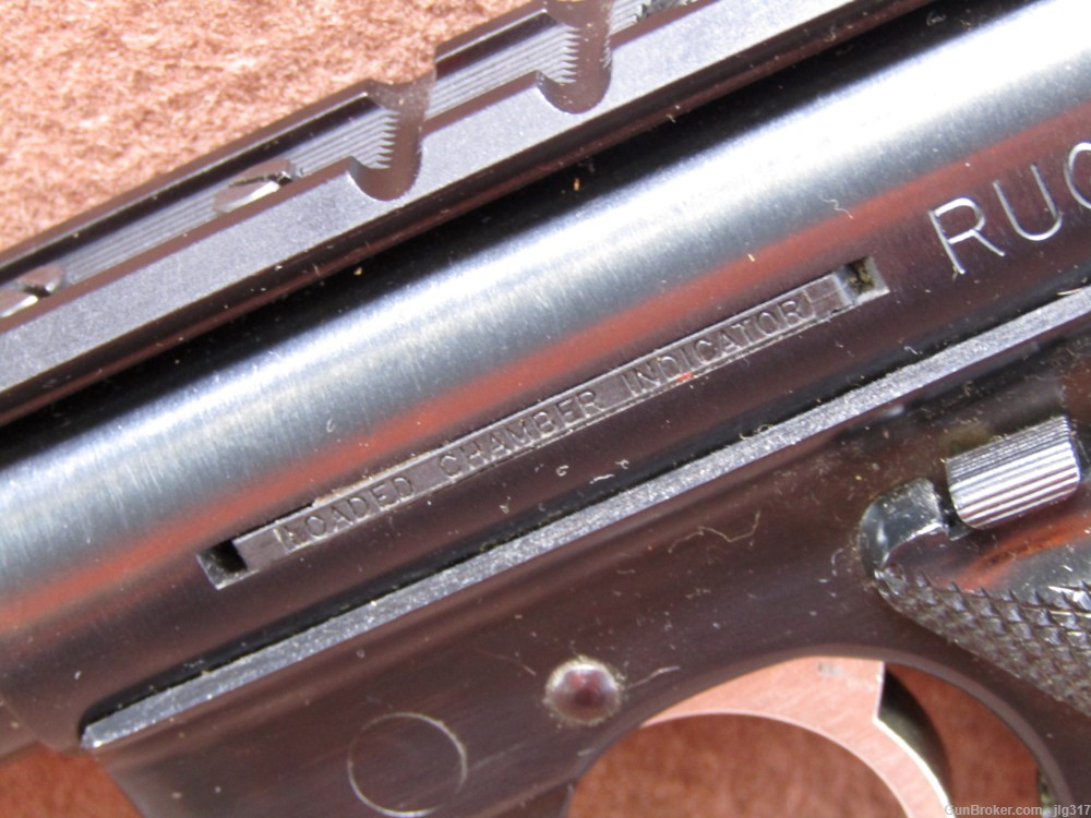 Ruger Mark III Target 22 LR Semi Auto Pistol Thumb Safety Loaded Indicator -img-13