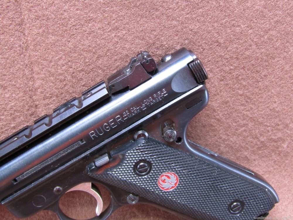 Ruger Mark III Target 22 LR Semi Auto Pistol Thumb Safety Loaded Indicator -img-11