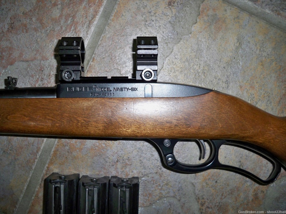 Ruger 96/22 Magnum Lever Action Rifle w/ Extra 17 HMR Barrel-img-2