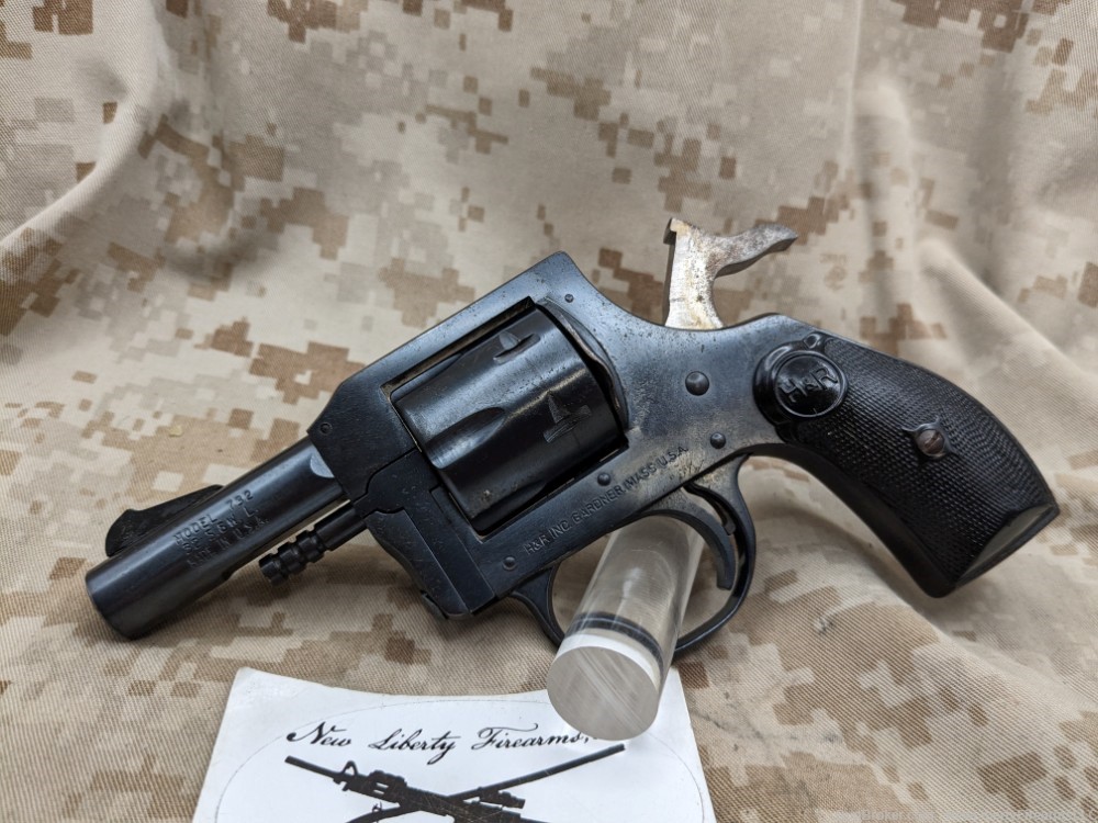 H&R 732 6-shot .32 S&W Long DA/SA Revolver USED Gardener MA MFG Good Cond-img-2