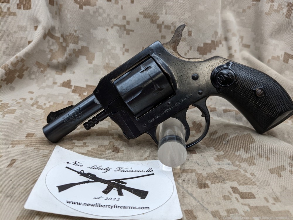 H&R 732 6-shot .32 S&W Long DA/SA Revolver USED Gardener MA MFG Good Cond-img-0