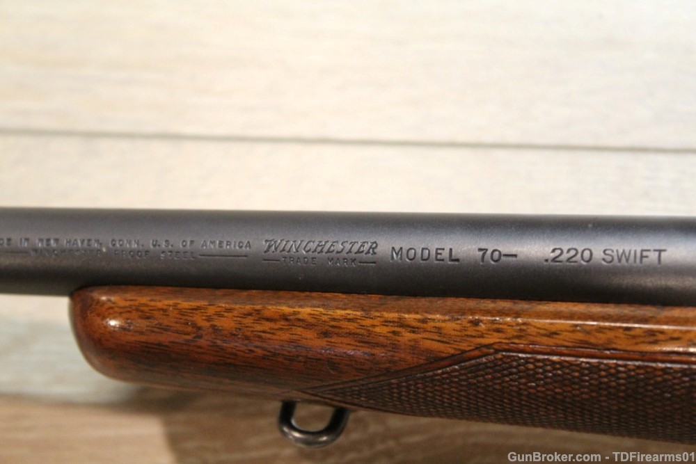 Winchester model 70 pre-64 .220 swift 26" barrel transitional gun mfg 1946-img-15