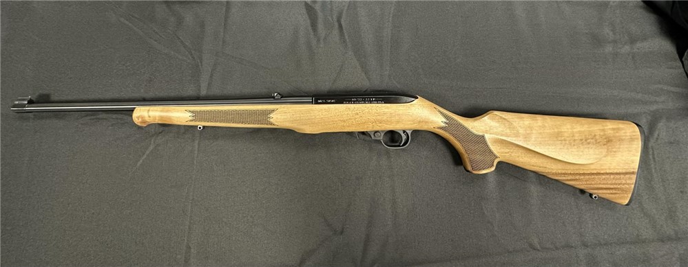 Ruger 10/22 Carbine 1103 22 LR 18.5", Custom French Walnut Checkered Stock-img-0