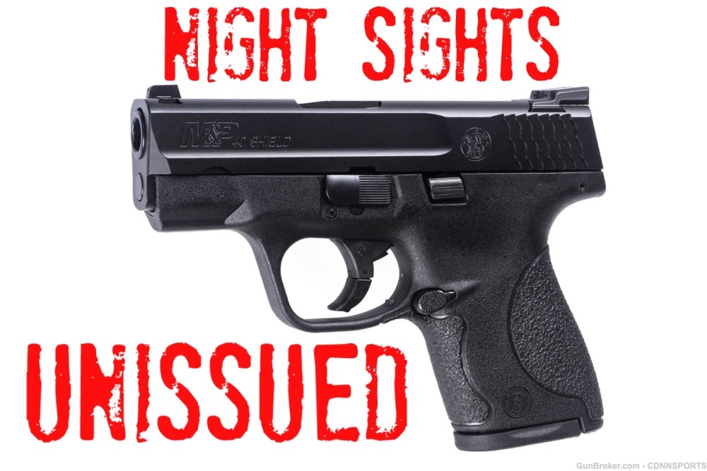Smith &Wesson M&P Shield .40 3.1" LIKE NEW with NIGHT SIGHTS-img-0