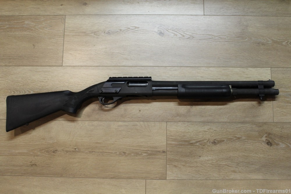 Remington 870 police magnum 18" w/ b square top rail-img-0
