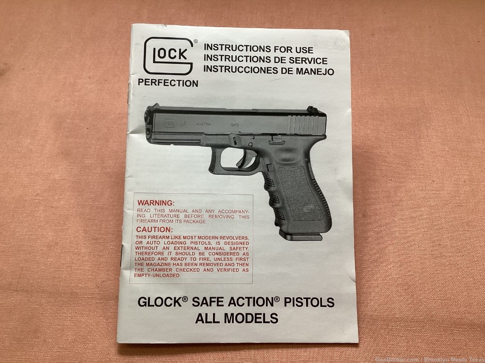 Glock All Models Instruction Manual.-img-0