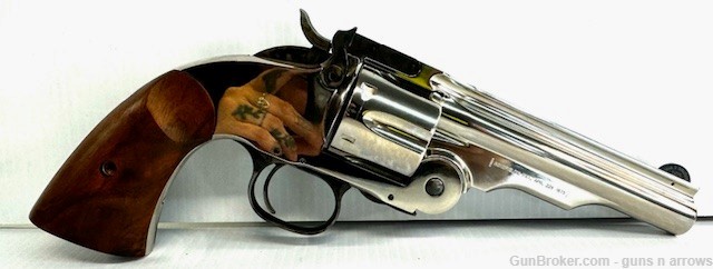 Smith & Wesson Schofield 45sch 5" Nickel Model 0030-img-1