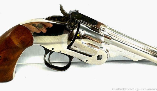 Smith & Wesson Schofield 45sch 5" Nickel Model 0030-img-3