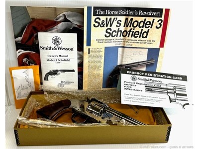 Smith & Wesson Schofield 45sch 5" Nickel Model 0030