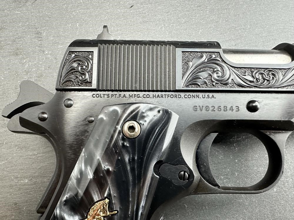 Colt 1911 Custom Engraved Regal AAA by Altamont Blued .38 Super-img-10