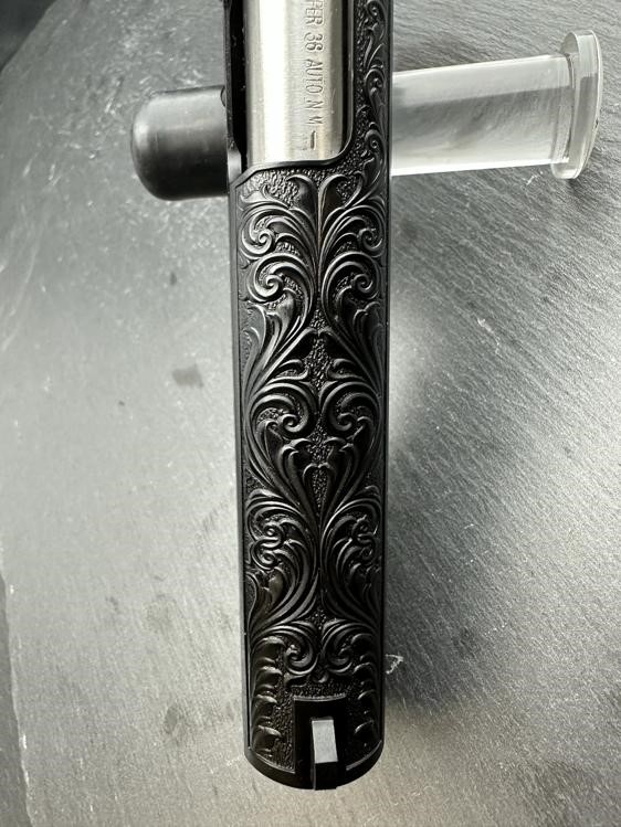 Colt 1911 Custom Engraved Regal AAA by Altamont Blued .38 Super-img-15