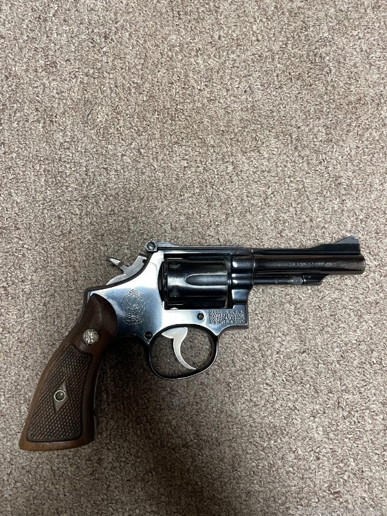 Smith & Wesson K38 Model 15-3  Revolver 4'' blued -img-1