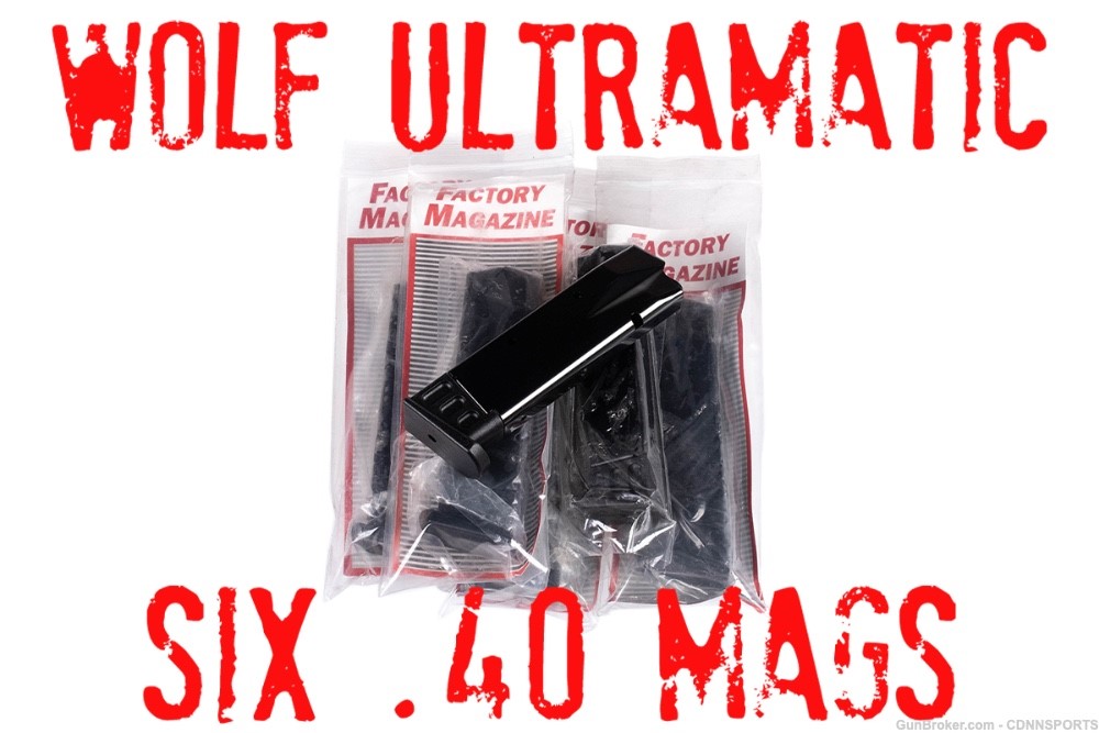 Wolf Ultramatic Factory Magazines .40 S&W 10rd NEW LOT OF SIX-img-0