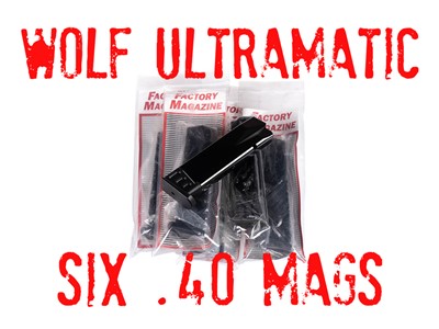 Wolf Ultramatic Factory Magazines .40 S&W 10rd NEW LOT OF SIX