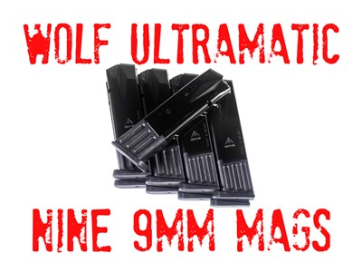 Wolf Ultramatic Factory Magazines 9mm 10rd NEW LOT OF NINE