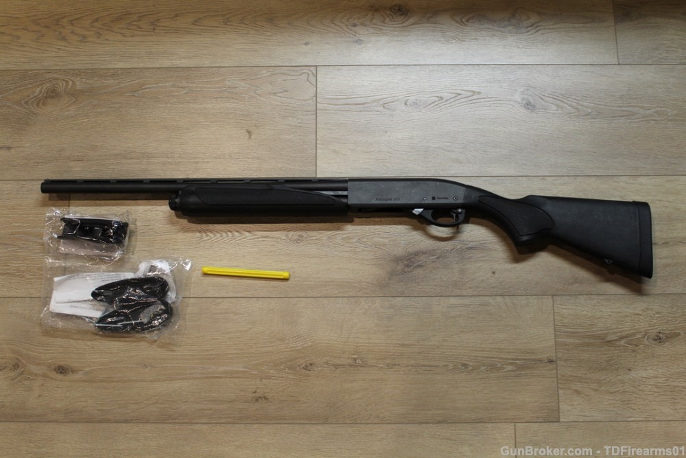 Remington 870 youth synthetic 20 gauge 21" removable chokes w/ LOP kit-img-0