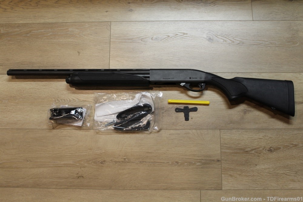 Remington 870 youth synthetic 20 gauge 21" removable chokes w/ LOP kit-img-1
