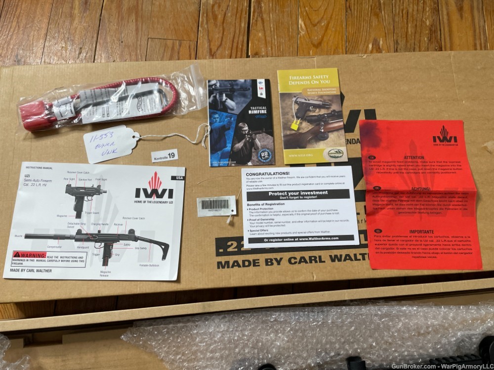 IWI UZI .22LR Carbine Full Size No CC FEES 18" Folding Stock Full Weight !-img-20