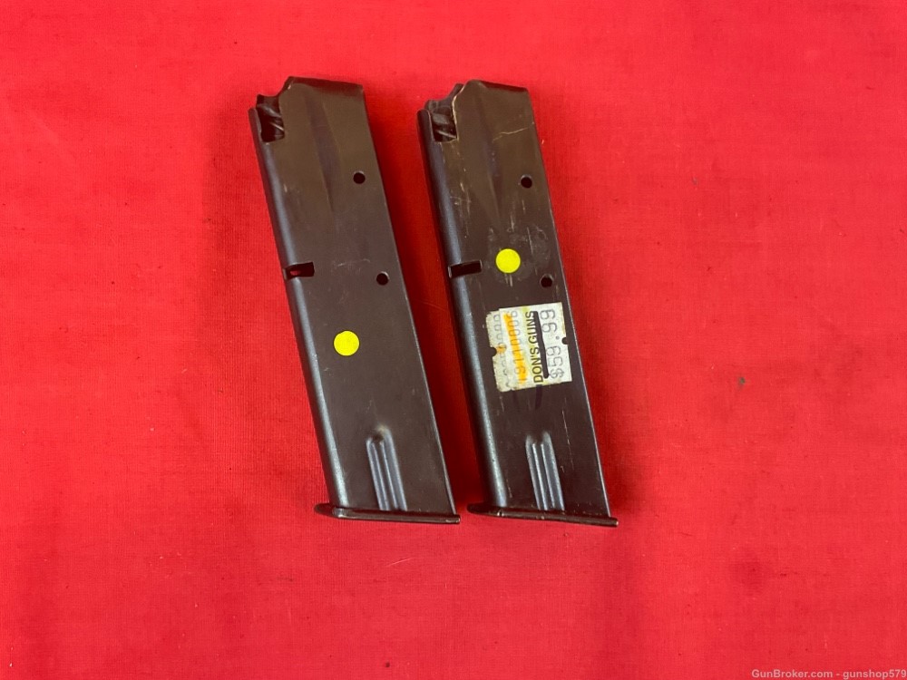 Browning BHP High Power Hi P35 Magazine Lot x2 13 Round Maker Unknown Steel-img-3