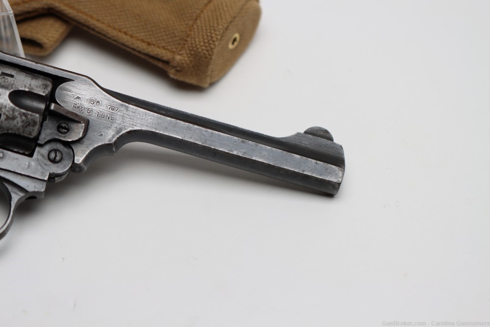 WWII Webley & Scott Mark IV .38 S&W "War Finish" Revolver -img-3