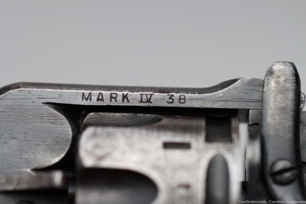 WWII Webley & Scott Mark IV .38 S&W "War Finish" Revolver -img-7