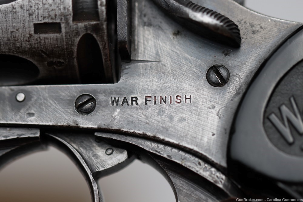 WWII Webley & Scott Mark IV .38 S&W "War Finish" Revolver -img-8