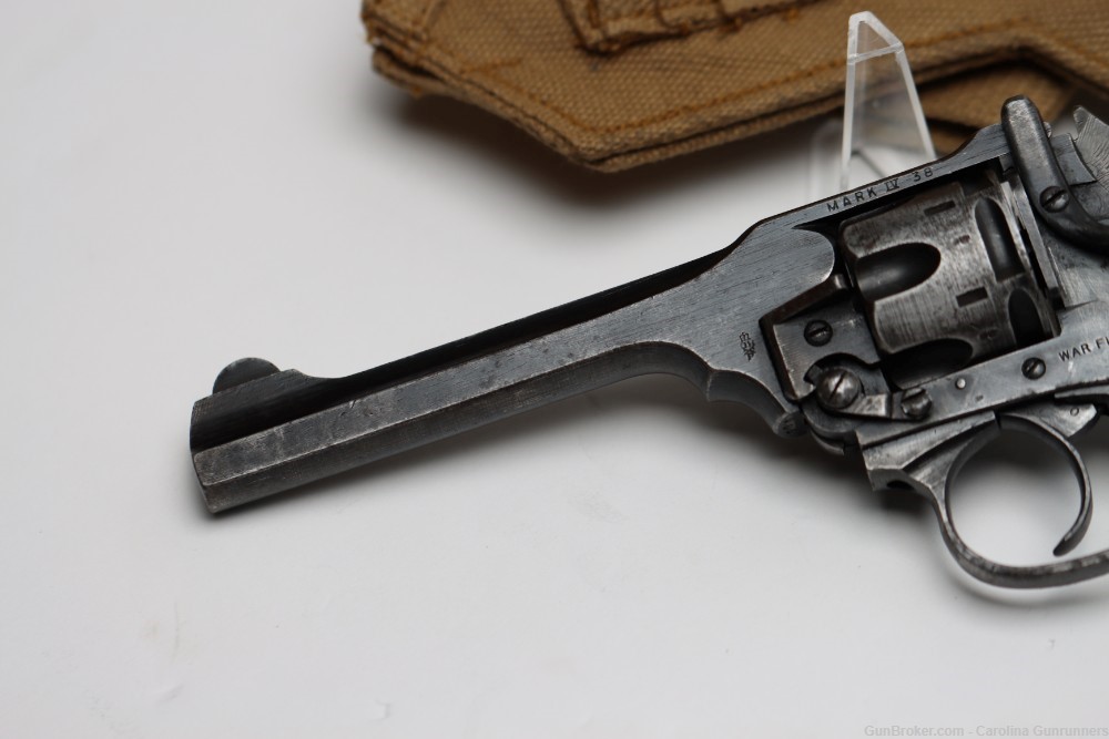 WWII Webley & Scott Mark IV .38 S&W "War Finish" Revolver -img-6