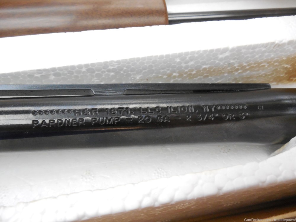 H&R Pardner Pump NRA 20 Gauge Shotgun -img-11