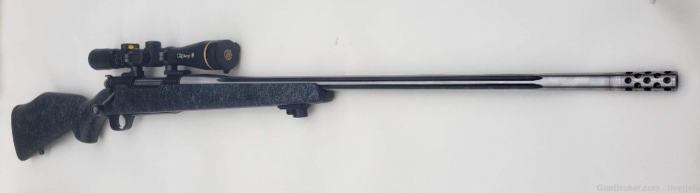 30-378 Weatherby Mag Mark V W/ Leupold Thompson Scope, bi-pod, case, ammo-img-7