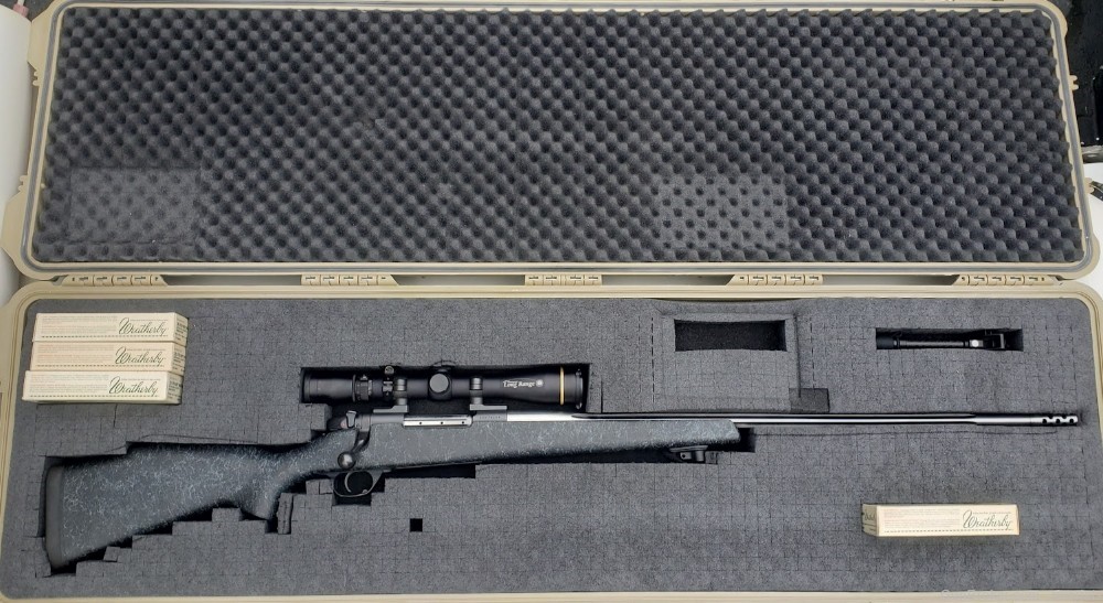 30-378 Weatherby Mag Mark V W/ Leupold Thompson Scope, bi-pod, case, ammo-img-2