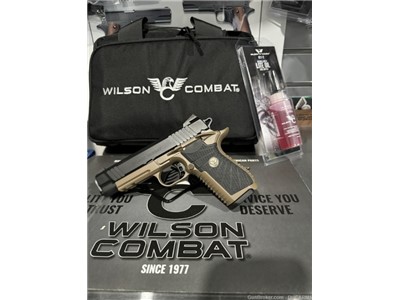 NIB Wilson Combat Experior Commander DS - 9mm - 2Tone Black/FDE Light Rail