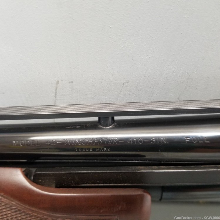 Winchester Model 42 .410 26" VR Barrel Gold Inlay/Walnut-img-17