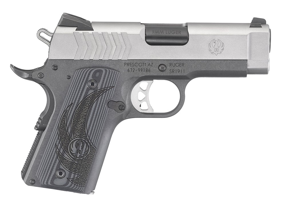 Ruger SR1911 Officer-Style Two Tone 9mm 3.6in 2-7Rd Mags 06758-img-0