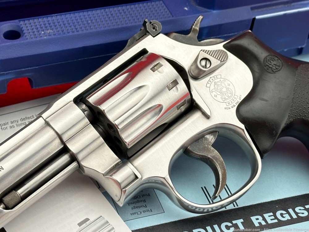 2000 Smith & Wesson Model 617-4 DA Revolver 22LR Stainless 4" Barrel-img-3