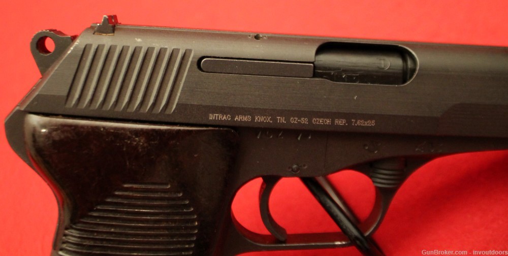 CZ 52 7.62x25 semi-auto pistol 4.5" barrel. -img-10