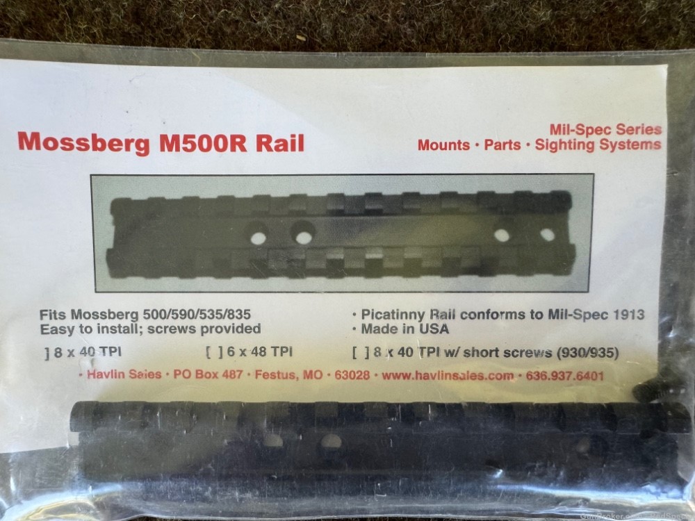 Mossberg 500 Picatinny Rail - 535 590 835 shotgun -img-1