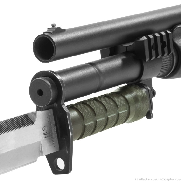 Bayonet Lug Mount w/ Picatinny Accessory Rails for Remington 870 Shotgun-img-2
