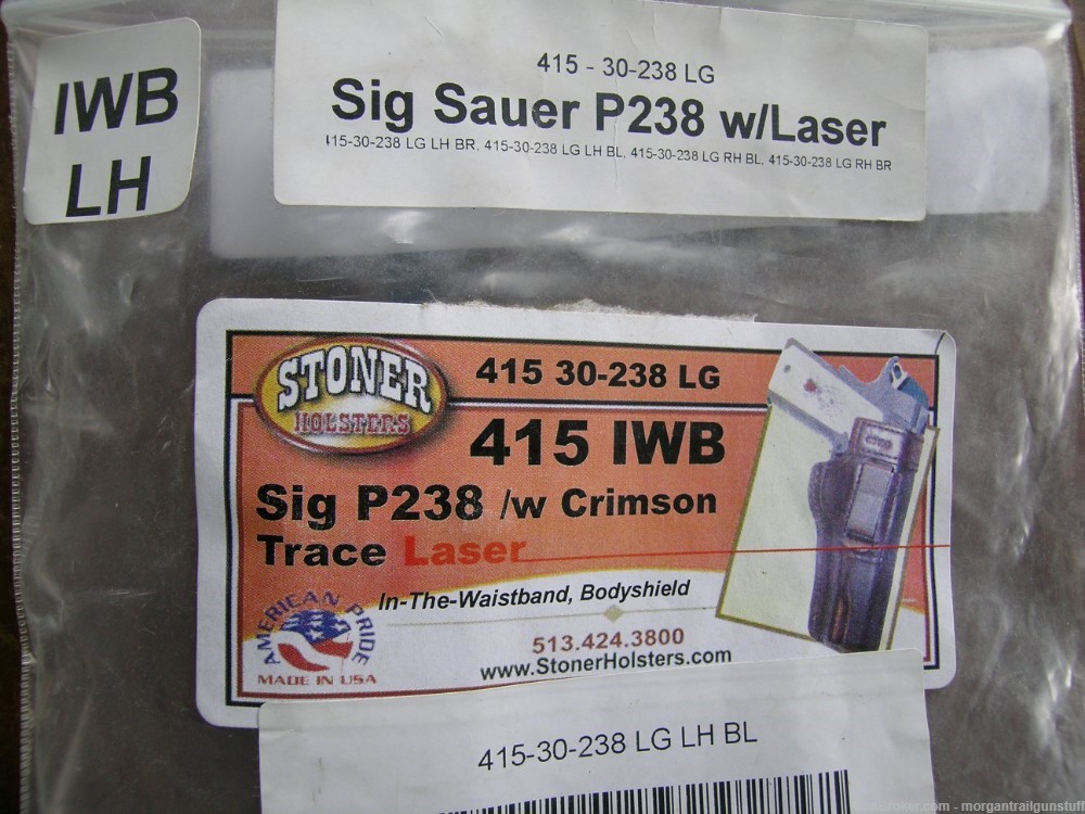 Stoner IWB Bodyshield Concealed Carry Holster Sig/Sauer P238 W/Laser LH-img-5